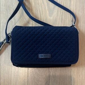 Vera Bradley Navy Quilted Crossbody Bag